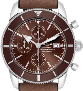 Breitling superoc A1331233/Q616 46mm Stainless steel brown