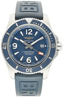 Breitling superoc A17367 44mm Stainless steel Blue