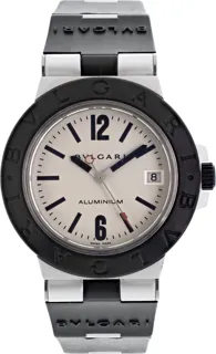 Bulgari Diagono AL 38 TA 38mm Aluminium Silver