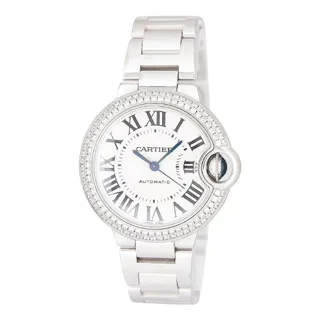 Cartier Ballon Bleu WE902035 3491 18k white gold Silver