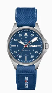 Hamilton Khaki Aviation H64655941 42mm Titanium Blue