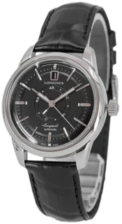 Longines Conquest L1.648.4.52.2 38mm Stainless steel Black