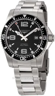 Longines HydroConquest L3.642.4.56.6 41mm Stainless steel Black