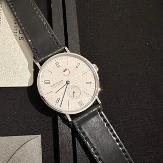 NOMOS Tangente Gangreserve 131 35mm Stainless steel White