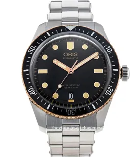 Oris Divers Sixty Five 01 733 7707 4354-07 8 20 18 40mm Bronze and Stainless steel Black