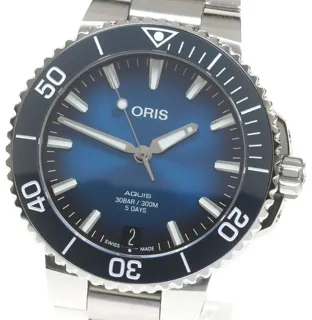 Oris 01 400 7769 4135 41mm Stainless steel Blue