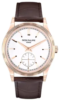 Patek Philippe Calatrava 6119R-001 39mm Rose gold Silver