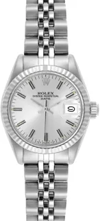 Rolex Date Steel White Gold Silver Dial Ladies Watch 6917 Stainless steel Silver