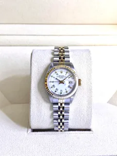 Rolex Date 6917 Stainless steel and 14k yellow gold White