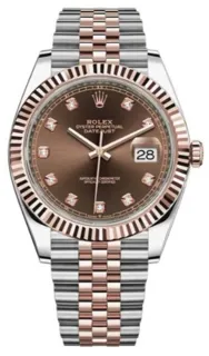 Rolex Datejust 126331-0004 Rose gold and Oystersteel Brown