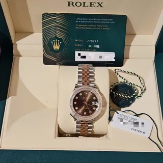 Rolex Datejust 31 278271 Rose gold and Stainless steel Brown