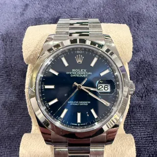 Rolex Datejust 41 126300 Stainless steel Blue