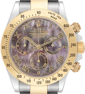 Rolex Daytona 116523 Stainless steel and 18k yellow gold Black Tahitian mother of pearl