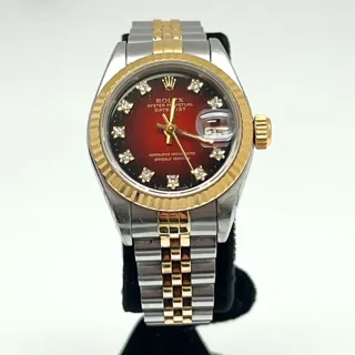 Rolex Lady-Datejust 69173 Stainless steel Red