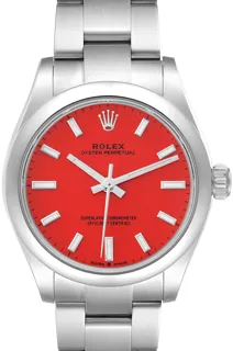 Rolex Oyster 277200 Stainless steel Red