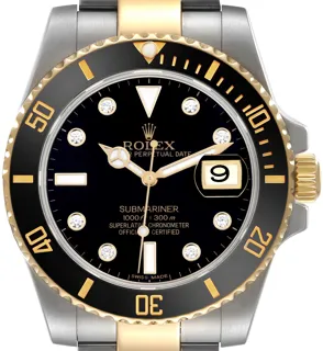 Rolex Submariner 116613 Stainless steel and 18k yellow gold Black