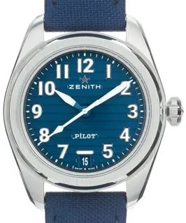 Zenith Pilot 03.4000.3620/51.I003 40mm Stainless steel Blue