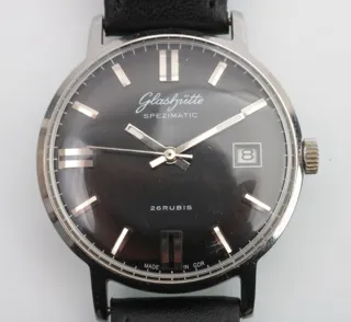 Glashütte Spezimatic Stainless steel Black