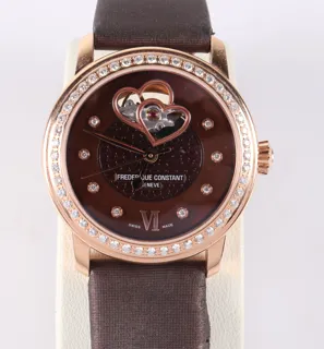 Frédérique Constant Double Heart Beat FC 303/310X2P24/5/6 35mm Rose gold Brown