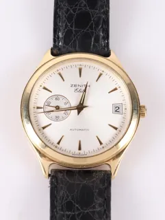 Zenith Elite 90/ 30 0040 680 18k yellow gold Cream