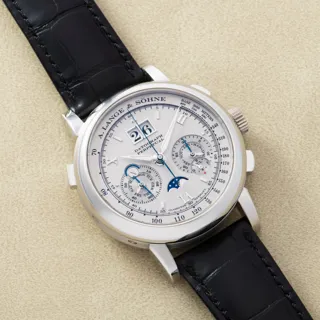 A. Lange & Söhne Datograph 410.025 40.5mm Platinum Silver