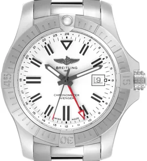 Breitling Avenger A32397 43mm Stainless steel White