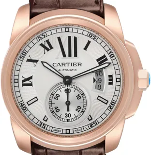 Cartier Calibre de Cartier W7100009 Rose gold Silver