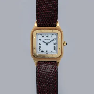 Cartier Santos Dumont 96053 18k yellow gold White