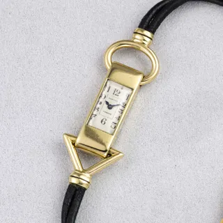 Cartier 28mm 18k yellow gold Silver