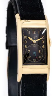 Elgin 538 20mm 10k Yellow Gold Filled Black