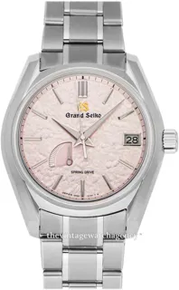 Grand Seiko Heritage SBGA413G 40mm brushed/polished titanium pink