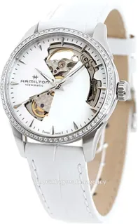 Hamilton Jazzmaster H32205890 36mm brushed/polished steel White