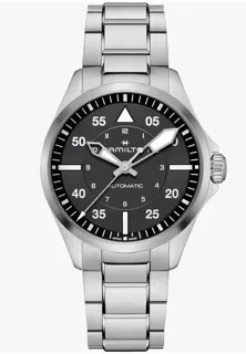 Hamilton Khaki Aviation H76305130 39mm Stainless steel Black