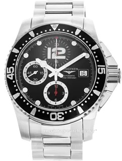 Longines HydroConquest L3.644.4.56.6 41mm Stainless steel Black