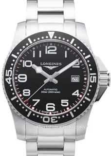 Longines HydroConquest L3.695.4.53.6 41mm Stainless steel Black