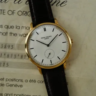 Patek Philippe Calatrava 3893 Yellow gold Silver