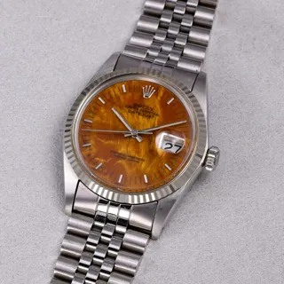 Rolex Datejust 16014 34mm Stainless steel Brown