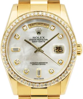 Rolex Day-Date 118238 18k yellow gold White