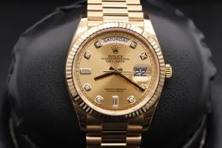 Rolex Day-Date 36 128238 36mm Yellow gold Champagne