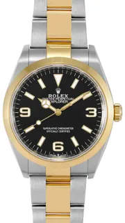 Rolex Explorer 124273 36mm Yellow gold and Stainless steel Black