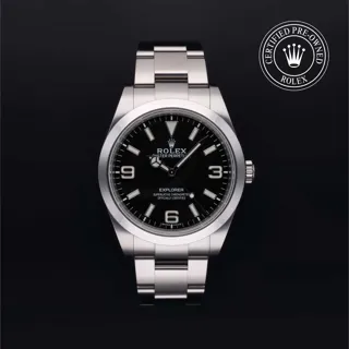 Rolex Explorer 214270 39mm Stainless steel Black