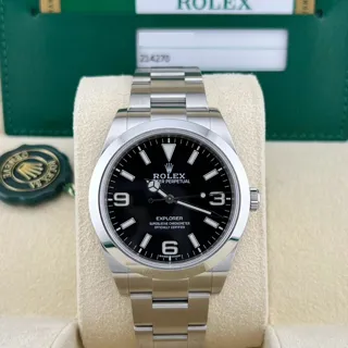 Rolex Explorer 39mm Stainless steel Black