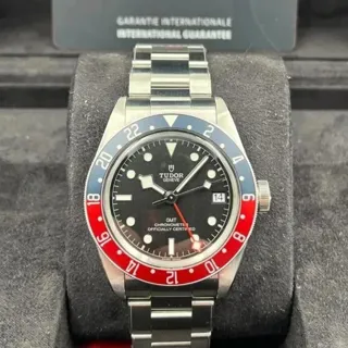 Tudor Heritage Black Bay GMT 41mm Stainless steel Black