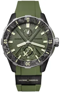 Ulysse Nardin Marine 1183-170-8A/3A 44mm Stainless steel Green