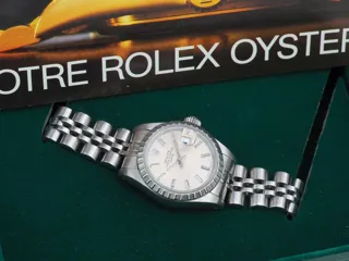 Rolex Date 69XX White gold and Stainless steel Silver