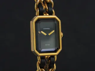 Chanel Première E.X48329 Gold-plated Black