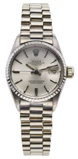 Rolex Oyster Perpetual "Datejust" 6517 27mm 18k white gold Silver