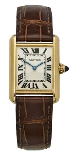 Cartier Tank 2442 25mm 18k yellow gold White