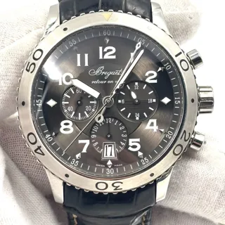 Breguet Type XXI Transatlantique 3810ST/92/9ZU 43mm Stainless steel Brown