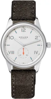 NOMOS Club 38 Campus 735 Stainless steel White